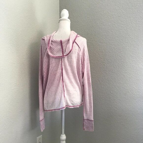 Free People Womens Pink Crop Sweater Size Small - Picture 2 of 8